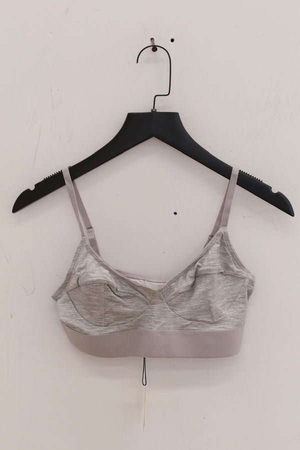 BASERANGE SOFT soft series collection bamboo fiber bamboo cotton bra underwear without steel ring France BAS-BRSO-BA-SU25-Grey Melange